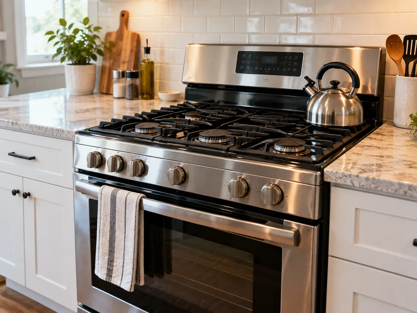 Kitchen stove in a Kingston home